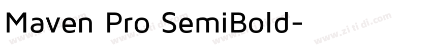 Maven Pro SemiBold字体转换